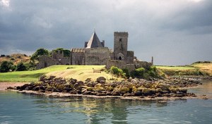 B5A2FH Inchcolm Island and Abbey Firth of Forth, Scotland