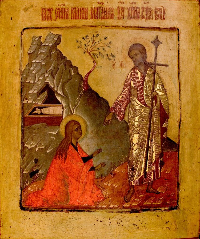 Magdalene and the Resurrected Lord, Byzantine icons and Western Art