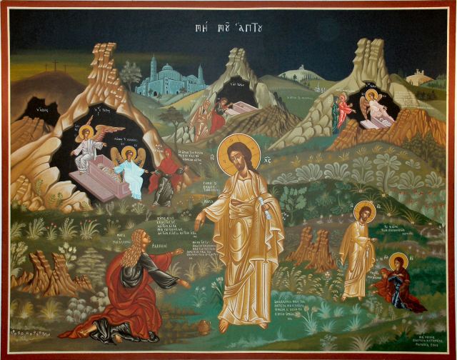 Magdalene and the Resurrected Lord, Byzantine icons and Western Art