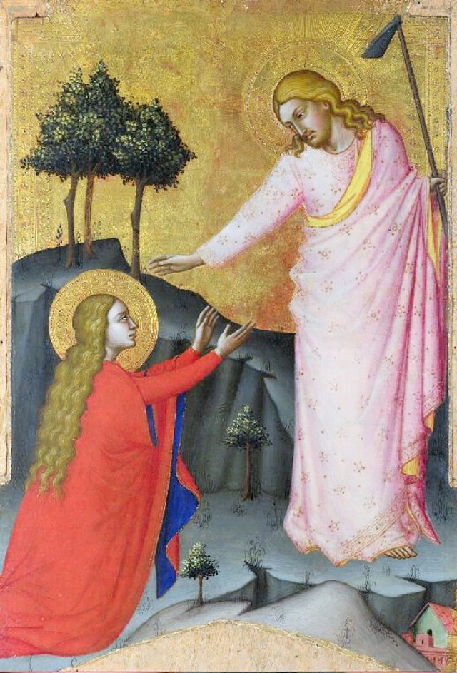 Magdalene and the Resurrected Lord, Byzantine icons and Western Art