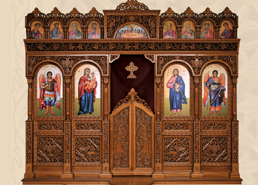 Christ Icon on Iconostasis